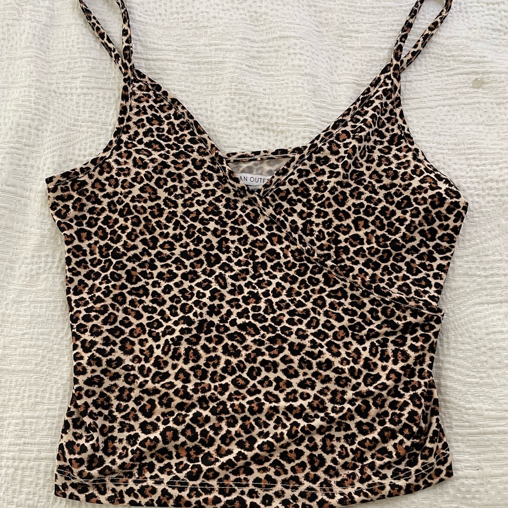 Urban Outfitters Cheetah Crop Tank